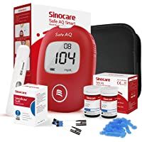 Los mejores  - sinocare Medidor de glucosa en sangre-Glucosa en sangre kit de control de la diabetes kit con Codefree tiras x 50 y caja…